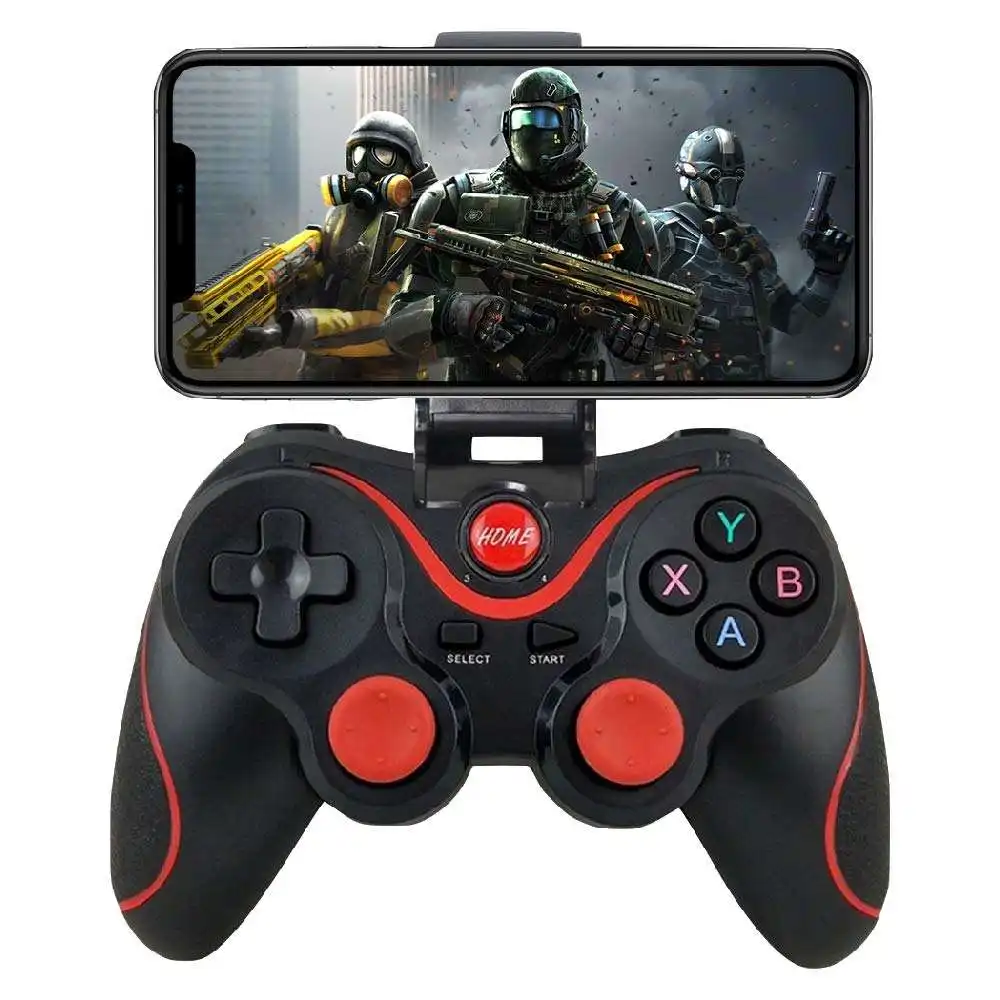 C8s T3 X3 Joystick inalámbrico Gamepad PC Game Controller Soporte BT3.0 Joystick para teléfono móvil Tablet TV Box Holder