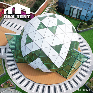 Tenda a Cupola Geodetica Prefabbricata in Vetro con Soppalco per Campeggio ed Eventi - Product Image 2