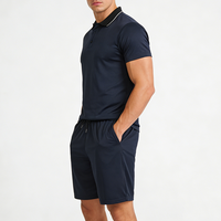 Ensembles de polos pour hommes en gros du fabricant – Polos décontractés en maille pour la gym et le fitness, 100 % polyester, séchage rapide