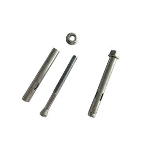 Yellow Zinc Plated Expansion Bolt Sleeve Anchors With Hex Bolt