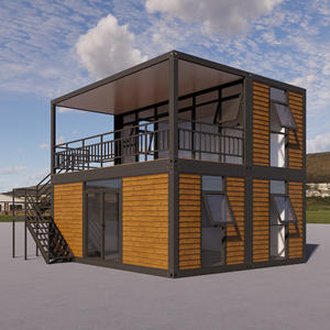Casa Container Prefabbricata da 20 Piedi, Aspetto Simil-Legno, Pannello Sandwich in Acciaio Durevole, Ufficio/Negozio/Hotel Smontabile, Facile da Spedire - Product Image 5