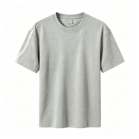 T-shirt Homme Oversize à Épaules Tombantes 100% Coton 180 g/m² avec Impression de Logo Personnalisé, Doux et Respirant, Plus de 30 Couleurs Disponibles