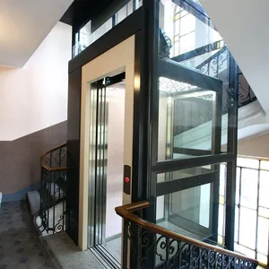 Elevador residencial hidráulico pequeno para casa, elevador barato para residências pequenas e exteriores, elevador para China