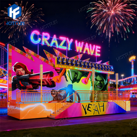 Manèges de parc d'attractions certifiés CE, 16 places, Miami Trip Ride, Crazy Wave Miami Rides à vendre
