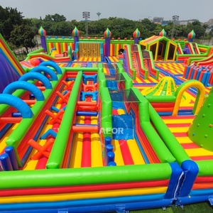 Công Viên Bơm Hơi <span class=keywords><strong>Funbox</strong></span> Lớn Giảm Giá Sốc Lâu Đài Nảy Bouncy Lâu Đài Nhảy Bơm Hơi Khổng Lồ 15ft Biệt Thự Trượt Vườn Thú Bơm Hơi - Product Image 1