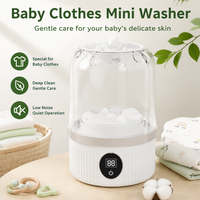 Qualité garantie, mini lave-linge portable sans fil USB pour les vêtements de bébé, les bavoirs et les couches