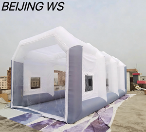 Cabine <span class=keywords><strong>de</strong></span> peinture <span class=keywords><strong>automobile</strong></span> gonflable personnalisable, tente <span class=keywords><strong>de</strong></span> pulvérisation portable robuste, matériau PVC durable, salle <span class=keywords><strong>de</strong></span> peinture mobile pour voitures - Product Image 3