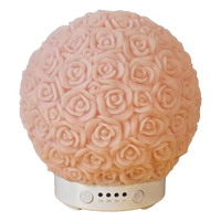 Nouveau Diffuseur d'Arômes Électrique Ultrasonique en Céramique Florale Artistique, Purificateur d'Air, Décoration de Table, Garantie 1 An