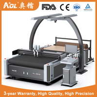 Máquina Cortadora de Alfombras de Doble Capa con Patrones Irregulares AOL-1625 con Sistema de Alimentación Automática