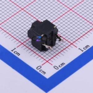 EVQP0E07K Tactile Switch Through hole Component (THT),6.2x6.2mm Switch Single Pole Single Throw 74gf Through Hole 6.2mm - Product Image 2