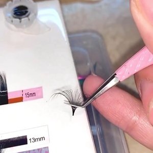 Groothandel Kasjmier Individuele Wimper Extensions Premium Mat Donker Zwart Private Label Volume Koreaanse Zijde Mink Wimper Extensions - Product Image 2