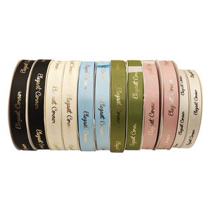 Nastri in Grosgrain con Logo in Lamina d'Oro Personalizzato per Confezioni Regalo e Feste - Product Image 2
