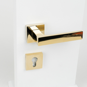 Nhà Máy Outlet Hợp kim kẽm <span class=keywords><strong>PVD</strong></span> vàng thiết kế đoạn cửa xử lý xử lý Cửa Khóa thiết lập cho căn hộ trong nhà - Product Image 1