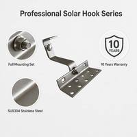 Kit d'accessoires universel réglable pour fixation de panneaux solaires photovoltaïques sur toiture en tuiles – Plaque de fixation polyvalente