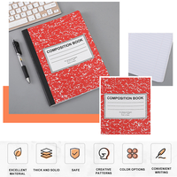 Cuaderno de Composición para Material Escolar, Diario de Escritura para Estudiantes, Cuaderno Rayado con Papel de Mármol, Cuaderno B5 de 200 Páginas, Libro de Ejercicios para Niños y Estudiantes