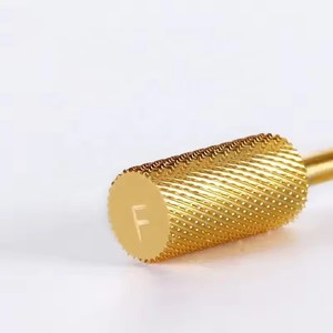 Gold Large Barrel <b>Nail</b> Drill Bits Tungsten Steel Carbide <b>Nail</b> Drill Bit <b>Nail</b> File Accessories Manicure Tool Supplier for Salon - Product Image 5