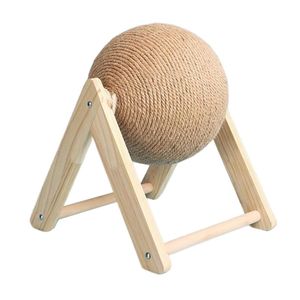 Design simple boule de sisal chat escalade tour forme nid support <span class=keywords><strong>bois</strong></span> chat jouets en <span class=keywords><strong>bois</strong></span> massif interactif pas cher mignon - Product Image 2