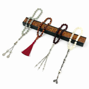 Cuentas <span class=keywords><strong>de</strong></span> Oración Islámicas, <span class=keywords><strong>Piedra</strong></span>, 8mm, 33 Piezas, Musulmanas, Brazalete Tabiha, Misbaha, Imam, Kerbai, Subha, Syrup, Peregrinación, Tasbih, Rosario - Product Image 6