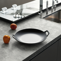 Vente en gros d'usine Nouveau plat à fondue en mélamine noire pour restaurant