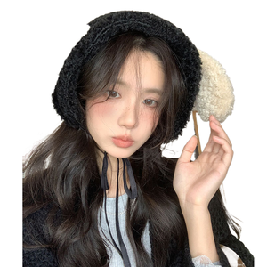 Mignonnes <span class=keywords><strong>cache</strong></span>-oreilles en peau de mouton colorées pour femme, pour toutes les saisons, chaudes, pour les voyages et l'usage quotidien - Product Image 1