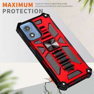 Funda de lujo para hombre para <span class=keywords><strong>Motorola</strong></span> Moto G Play 4G 2024 soporte Invisible adsorción magnética híbrido PC TPU Combo fundas de teléfono - Product Image 2