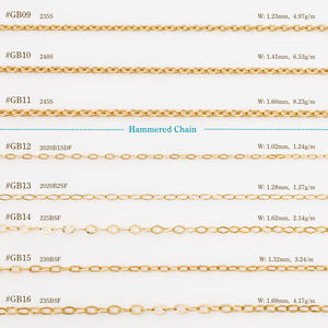 Japanese 18K 14K 10K Fashion Jewelry Chains Solid 10K <b>Gold</b> <b>Flat</b> Cable <b>Necklace</b> 18K - Product Image 3