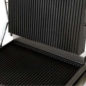 Grille-pain électrique professionnel en acier inoxydable 220V antiadhésif à tête unique <span class=keywords><strong>pour</strong></span> <span class=keywords><strong>panini</strong></span> et hamburgers – Excellent rapport qualité-prix - Product Image 5