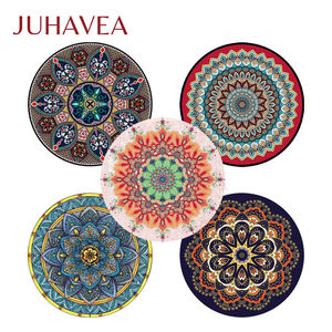 Tapete de Meditación Redondo Personalizado para Yoga y Ejercicios de <span class=keywords><strong>Mindfulness</strong></span> con Superficie Antideslizante y Diseños Modernos y Elegantes - Product Image 3