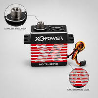 Servomoteur robot XQ-BLS8185D 85 kg, sans balais, étanche, haute tension, numérique, engrenage en acier inoxydable, aluminium CNC, 16,8 V