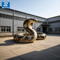 Serpent gonflable géant, modèle de serpent simulé pouvant être utilisé pour les activités zoologiques ou la décoration de scène