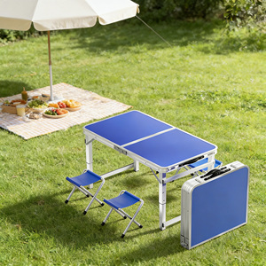 Table de pique-nique pliable portable de 6 pieds pour événements et locations – Banc de jardin pliable - Product Image 5