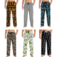 Pyjamas en gros, vêtements de nuit élégants, pantalons de nuit longs unisexes, taille personnalisée, design sur mesure, tailles mixtes