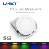 Plafonnier LED rond encastré ultra fin ETL IC certifié 4 pouces 9w 10w