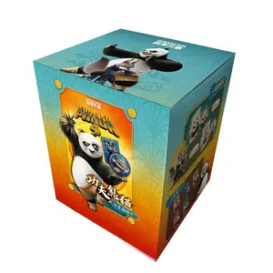 Pabrik google cardfun 36 kotak lencana Panda Kung Fu Dragon Warrior PO Monkey Master Viper kartu bermain