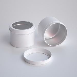 Empty 5oz 150ml Metal Tin Round Matte Black Screw <b>Top</b> Chip Pomade Hair Wax Aluminum Jars - Product Image 2