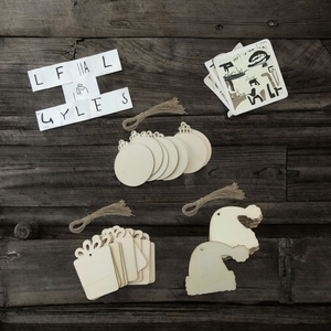 Lot <span class=keywords><strong>de</strong></span> 50 ornements <span class=keywords><strong>de</strong></span> Noël en contreplaqué <span class=keywords><strong>de</strong></span> haute qualité, style artisanal, pour la décoration <span class=keywords><strong>de</strong></span> la maison et les loisirs créatifs avec découpes en bois - Product Image 6
