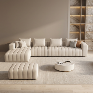 Sofá Seccional Modular Inflable de Tela en Forma de L, de Dos Plazas, Extensible, Convertible en Cama, para Apartamento o Taller - Product Image 3