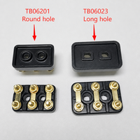 Bloc de bornes de moteur en laiton ASHAN 6 postes TB06501 (55*35 M5) pour câblage de moteur triphasé de machine électrique