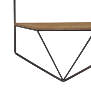 <b>Wall</b> <b>Mounted</b> Geometric <b>Shelves</b> Metal Wood Hanging Storage Organizer For Living Room Bedroom Entryway - Product Image 4