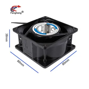 Yüksek kalite 80mm eksenel akışlı soğutucu fan 8038 110v 220v soğutma fanı 80mm