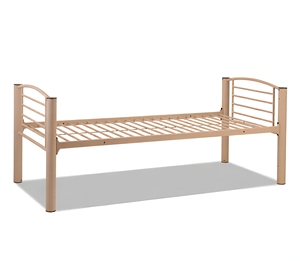 Lit simple robuste en métal pour dortoirs scolaires, abris d'urgence et auberges, certifié ISO - Product Image 3