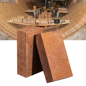 Precio de fábrica Ladrillos de magnesita 95% 97% 98% MGO Ladrillo de magnesia refractario - Product Image 1