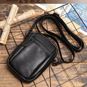 Riñonera de Cuero Vintage Personalizada con Logotipo OEM de Fábrica, Bolso Bandolera Retro para Hombre, Bolsa de Cinturón al por Mayor como Regalo Promocional - Product Image 3