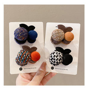 Pinces à cheveux personnalisées 5 CM Cherry Girls Acrylique Front Side <span class=keywords><strong>Automne</strong></span> et Hiver Épingles à cheveux Coré<span class=keywords><strong>en</strong></span> Mignon Créativité Pinces à cheveux - Product Image 4