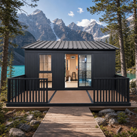 Maison conteneur modulaire de 20 pieds, norme européenne, préfabriquée, avec toit en pente, pour projet de café et kiosque de vente au détail