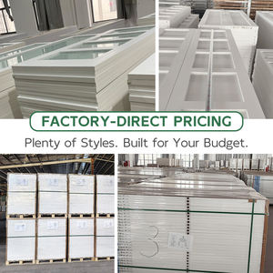 6 पैनल प्रीचुंग प्राइड दरवाजे सफेद आधुनिक लकड़ी के दरवाजे के लिए आंतरिक mdf ढाले दरवाजे - Product Image 4