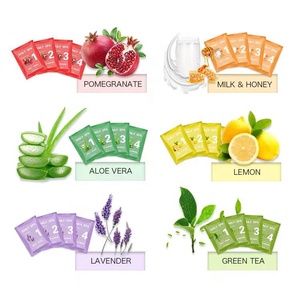 Bán Buôn Tùy Chỉnh Bao Bì Logo In Ấn Chân Giữ Ẩm Màu Xanh Lá Cây Trà Delux 4 Bước Khởi Động <span class=keywords><strong>Spa</strong></span> Móng Chân <span class=keywords><strong>Kit</strong></span> Cho Vẻ Đẹp Salon - Product Image 6