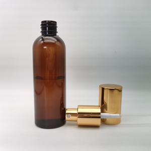 Botellas de plástico ámbar de 100 ml para aceites esenciales, perfumes, cosméticos, alcohol, botella con pulverizador de niebla fina - Product Image 3