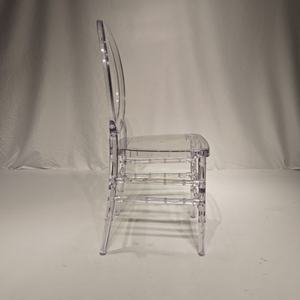 पूर्ण सर्कल बैक पारदर्शी ऐक्रेलिक चियावरी चेयर शादी होटल आउटडोर पार्टी के लिए - Product Image 5