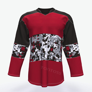 100% polyester custom fabric sublimation printing ice hockey jersey - Product Image 1